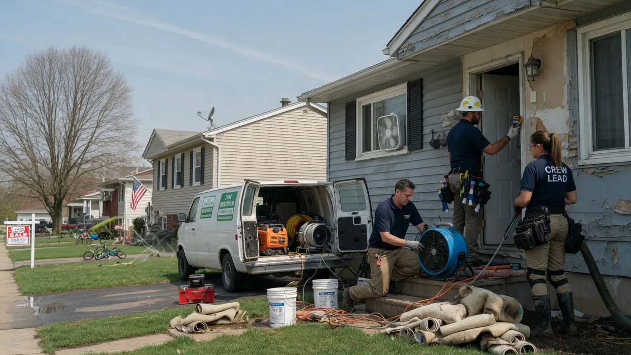 Flood Cleanup in Clementon, NJ near me